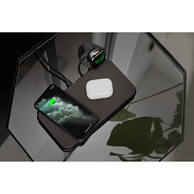 ZENS Dual Pöytälaturi  QI Liberty 16 coils  2x15W Fabric Surface (Apple & Samsung QC)