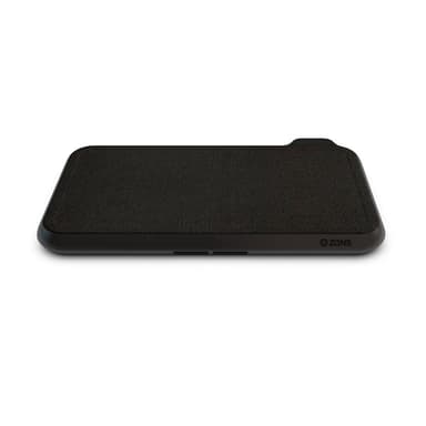 ZENS Dual Pöytälaturi  QI Liberty 16 coils  2x15W Fabric Surface (Apple & Samsung QC)