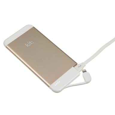 KIT Powerbank 4100mAh MFI  Lightning 2,1A Golden