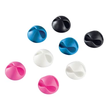 HAMA Johtoklipsit Candy 8 kpl Eri värejä