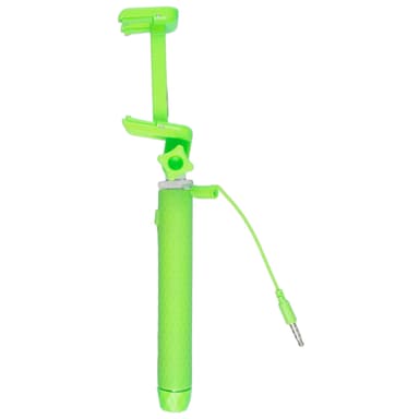 KITVISION Selfie Stick Pocket Wired Mirror function Green