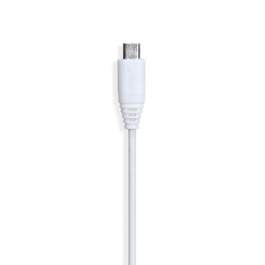 Gear MicroUSB -johto 0.3m Valk. Pyöreä Johto