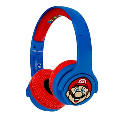 SUPER MARIO Kuulokkeet Junior Bluetooth On-Ear 85dB  Langaton Sininen Mario Icon