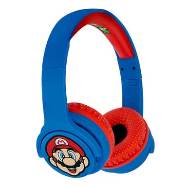 SUPER MARIO Kuulokkeet Junior Bluetooth On-Ear 85dB Langaton Sininen Mario Icon