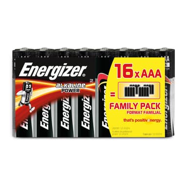 ENERGIZER Paristo AAA/LR03 Alkaline Power 16-pack Blister