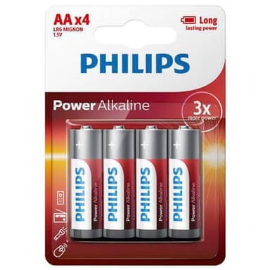 PHILIPS Alkaliparisto LR6/AA 4-pack