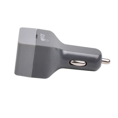 GEAR Laturi 12V 1xUSB-C PD 1xUSB A 2.4A PD 18W 3.0 Puhelin/PC/Mac Yht.30W