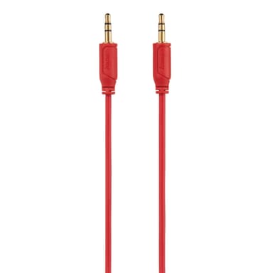 HAMA Johto Audio 3.5mm-3.5mm Flexislim 0.75m Kulta/Punainen