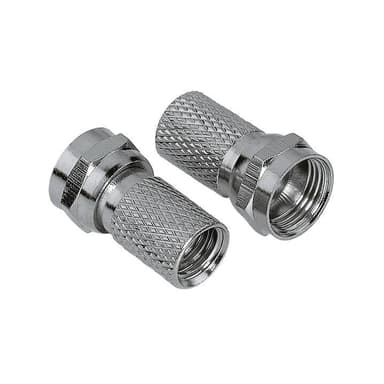 HAMA Liitin Antenni 2kpl setti Ruuvattava F-Uros 5.5mm