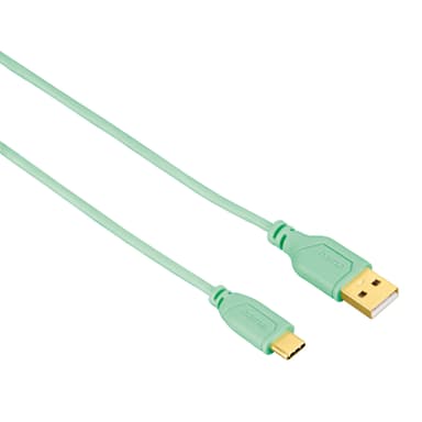 HAMA Johto USB C Flexislim Vihreä 0.75m