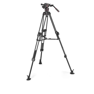 MANFROTTO Jalustakit Video Nitrotech 608 + 645 Fast Twin MS Alumiini