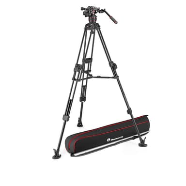 MANFROTTO Jalustakit Video Nitrotech 608 + 645 Fast Twin MS Alumiini