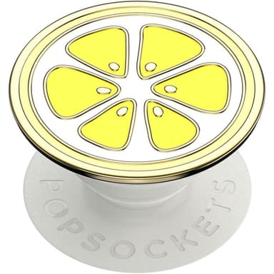 POPSOCKETS Enamel Lemon Slice Yellow Irrotettava Grip Telinetoiminnolla Premium