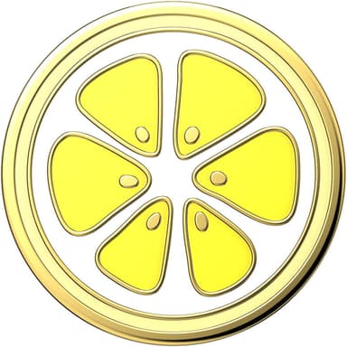 POPSOCKETS Enamel Lemon Slice Yellow Irrotettava Grip Telinetoiminnolla Premium