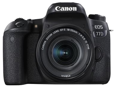 Canon EOS 77D järjestelmäkamera + 18-55mm IS STM obj.