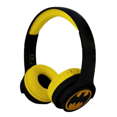 BATMAN Kuulokkeet Junior Bluetooth On-Ear 85dB  Langaton Musta Logo