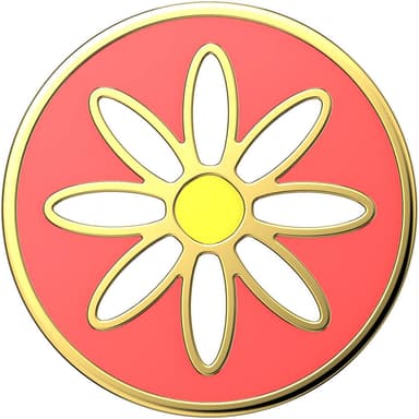 POPSOCKETS Enamel Quaint Daisy Coral Irrotettava Grip Telinetoiminnolla Premium