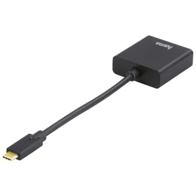 HAMA Sovitin USB-C-VGA Full HD  Uros-Naaras Kulta/Musta