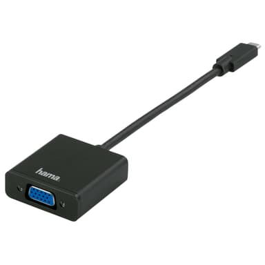 HAMA Sovitin USB-C-VGA Full HD  Uros-Naaras Kulta/Musta
