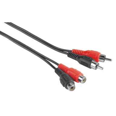 EXXTER Jatkojohto 2xRCA 2,5m 2xUros-2xNaaras