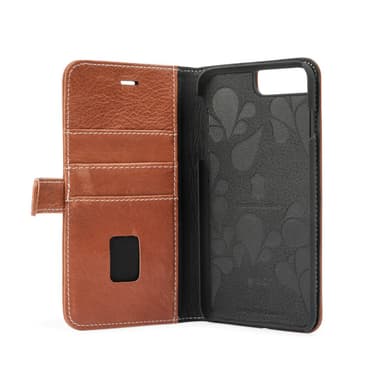 ONSALA COLLECTION Älypuhelinlompakko  Nahkaa Ruskea Malleille iPhone 6/7/8 Plus