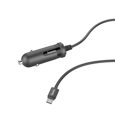 HAMA Laturi 12V MicroUSB 2,4A Black