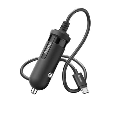 HAMA Laturi 12V MicroUSB 2,4A Black