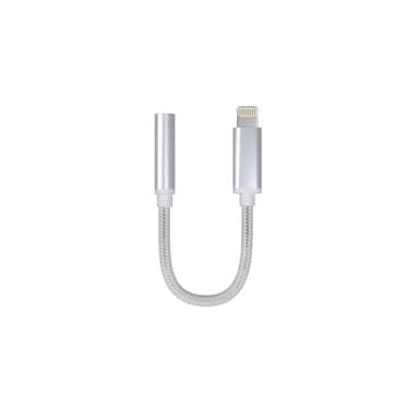 KIT Lightning Musiikkiadapteri (Lightning - 3,5mm) Hopea