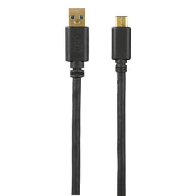 HAMA Johto USB-C-USB-A 3.1 Uros-Uros 1.8m Kulta/Musta