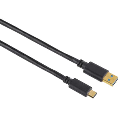 HAMA Johto USB-C-USB-A 3.1 Uros-Uros 1.8m Kulta/Musta