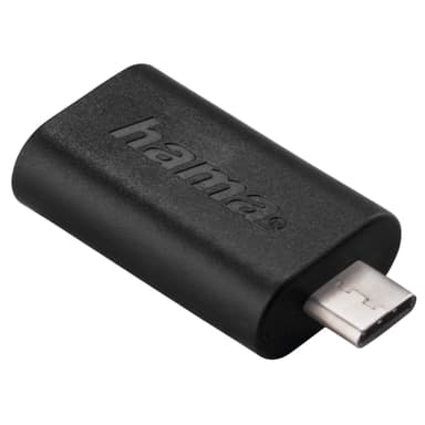 HAMA Sovitin USB-C-USB-A 3.1 Uros-Naaras Musta