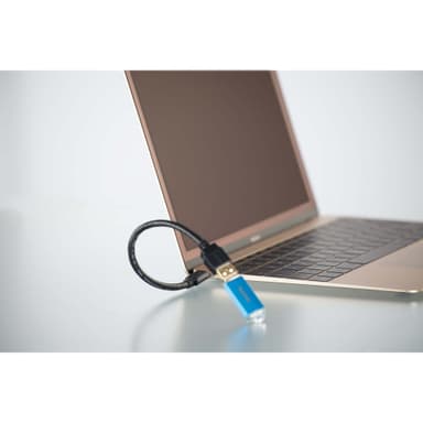 HAMA Johto USB-C-USB-A 3.1 Uros-Naaras 0.15m OTG Kulta/Musta