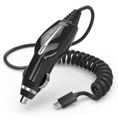 HAMA Autolaturi 12V MicroUSB 1,0A Musta