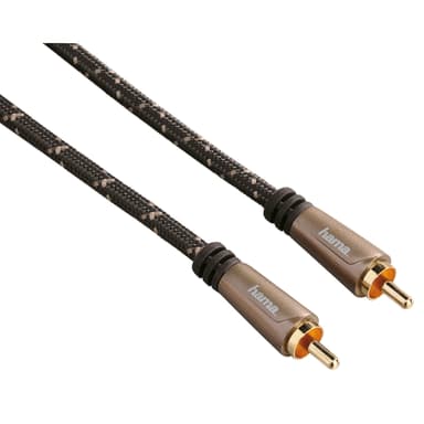 HAMA Johto Audio Digital RCA 3m Kulta/Musta