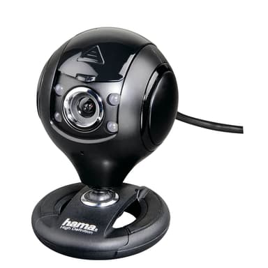 HAMA Webkamera HD Spy Protect 16:9 Musta