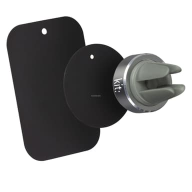 KIT Puhelinkannatin autoon Magneetti Grey Tuuletinritilä