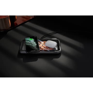ZENS Dual Pöytälaturi  QI Liberty 16 coils  2x15W Glass Top Edition (Apple & Samsung QC)