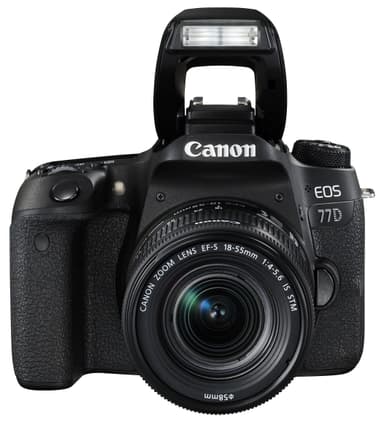 Canon EOS 77D järjestelmäkamera + 18-55mm IS STM obj.