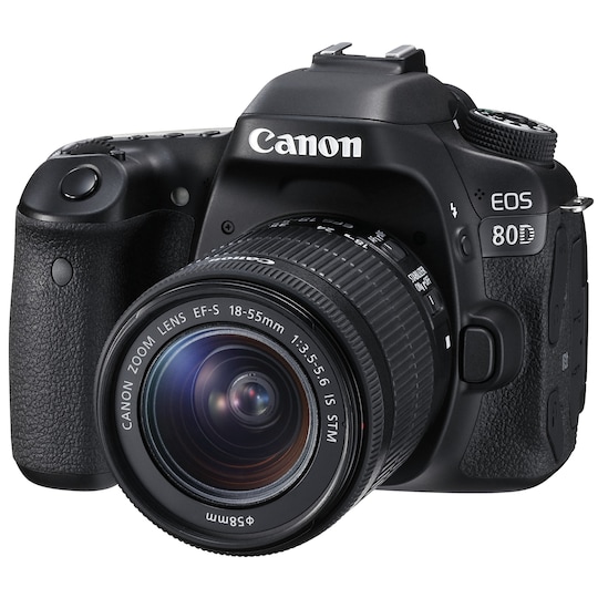Canon EOS 80D kamera + 18-55mm IS STM objektiivi