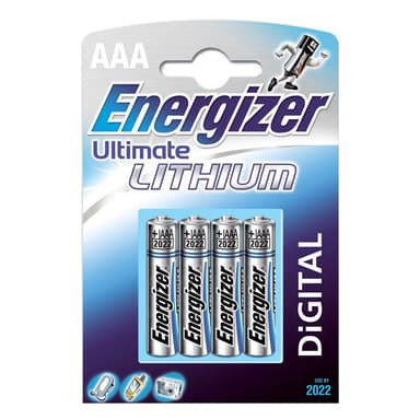 Energizer Ultra Lithium AAA-paristo (4 kpl)