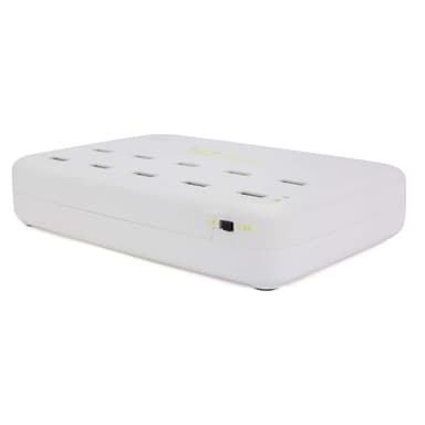 KIT Laturi 220V 10xUSB 12A Valkoinen Pöytälaturi
