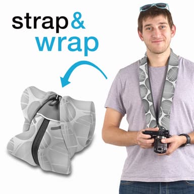MIGGO Kamerahihna Strap&Wrap Pebble Rd. MW SR-CSC PR 50