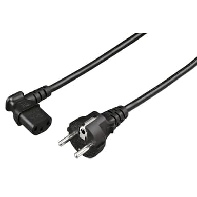 HAMA Virtajohto Universal Kulmassa 5m Black