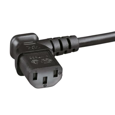 HAMA Virtajohto Universal Kulmassa 5m Black