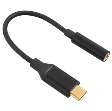 HAMA Sovitin USB-C-3.5mm Uros-Naaras Kulta/Musta