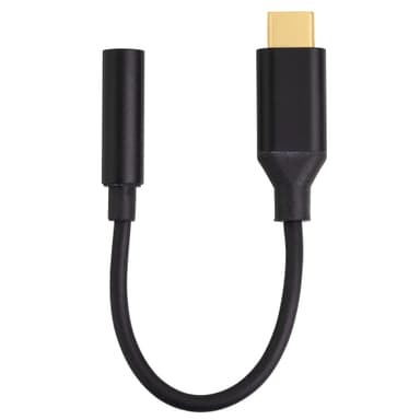 HAMA Sovitin USB-C-3.5mm Uros-Naaras Kulta/Musta
