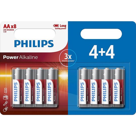 PHILIPS Alkaliparisto LR6/AA 8-pack