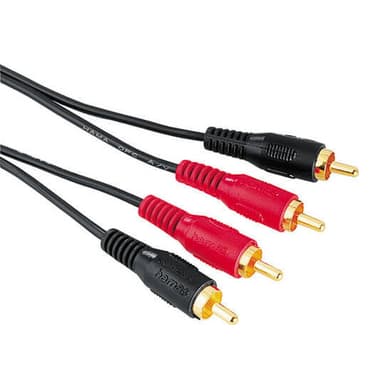 HAMA Johto 2xRCA-2xRCA  10m Kulta/Musta