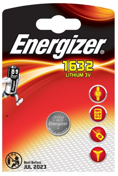 Energizer CR 1632 litium nappiparisto 1 kpl