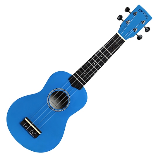 Santana sopran ukulele blue, high gloss, incl. Bag